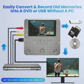 717021727877 KOHO Dvd Recorder Vhs Digital Converter Vcr Mini #2