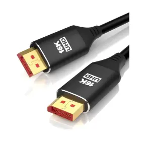 Komgilk Dp-3.3ft1p 16k 8k Displayport Cable 3.3ft High-speed Dp Cord Cl3 60hz 4k 1
