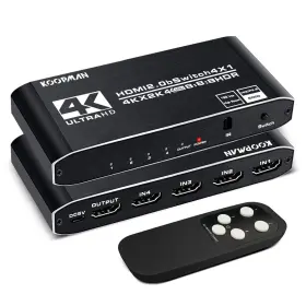 Mosoy KOOPMAN-TECH Hdr Hdmi Switch Ports Switcher Selector Ir