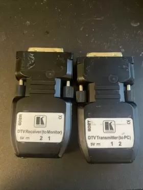 Kramer 602r/t Dvi Extender Over Fiber Optic Transmitter And Receiver 2lc Cable