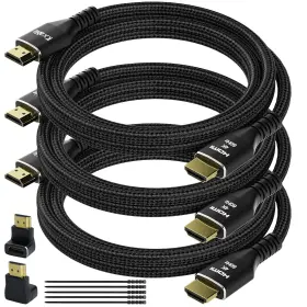 23390 KXABLE Hdmi Cable Feet Pack Ultra Braided