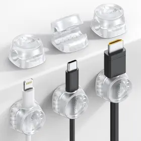 Lamicall Strk02-us-t-6 6pack Cord Organizer Office Desk Accessories - Transparent