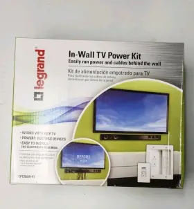 CPT306WV1 LEGRAND Office Theater Wall Tv Power Kit