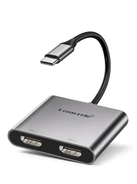 TC21L LEMORELE Usb Dual Hdmi Adapter Monitor Converter