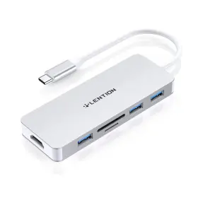 CB-TP-C18-SIL LENTION Usb Hub Hdmi Sd Micro Card Reader