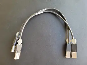 Leoni L45593-e103-d5 Lot Of 2 Bladestack 0.5m Stacking Cables Free Shipping