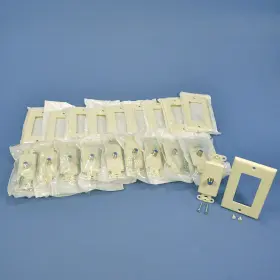 40681-A LEVITON Decora Coaxial Cable Catv Wallplate Video