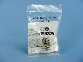 41081-FIF LEVITON Quickport Snap Female Coax Cable Jacks