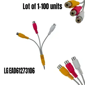 Lg Ead61273106 Lot Of 1-100 Oem Composite Audio/video A/v 3.5mm Cable Adapter