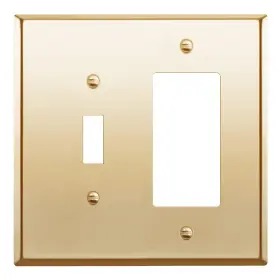 Lider Lmwp-1131m-pb Combination Toggle Switch And Decorator 1 Pack Polished Brass