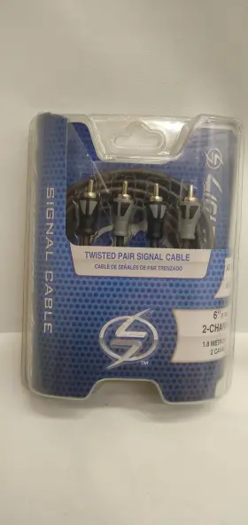 LA-6 LIGHTNING AUDIO Twisted Signal Cable Meters Rca Tf