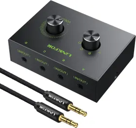 XUNVC558 LINKFOR Port Stereo Audio Switch Selector