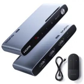 Llano 768365546884 Hdmi 2.1 Switch 2 In 1 Out 8k 60hz With Remote 4k 120hz/240hz Vrr Hdr10