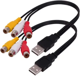B0C2YZZ79F LUVENTG Usb Male Rca Female Video Audio Capture
