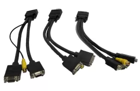 15912-01 MATROX Splitter Dual Vga Video Cables #2 15912-01 MATROX Splitter Dual Vga Video Cables #2