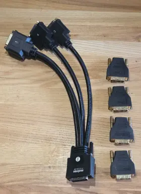 KX-20 MATROX Video Connector Quad Dvi Cable Hdmi Adapter