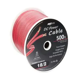 Maxbrite B078c7nn6y 500 Ft. 18 Gauge Stranded Flexible Dual Conductor Bonded Zip Cord Wire