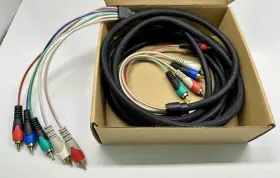 Mediabridge 70-040-15b Component Video Cables With Audio In Mesh Sleeve 15ft Mediabridge 70-040-15b Component Video Cables With Audio In Mesh Sleeve 15ft