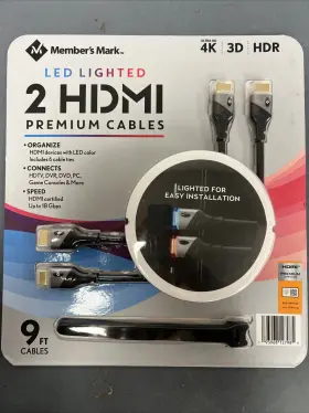 990004346 LED Hdmi Cables Pack