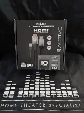 EHV-HDT10 METRA Velox Hdmi Cable Griplox Connectors