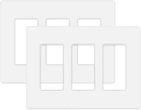 MH-5 MLLIZH Screwless Wall Plate Cover Decorator Outlet Pack MH-5 MLLIZH Screwless Wall Plate Cover Decorator Outlet Pack