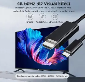 752878875746 MOBKAJUI Usb Hdmi Cable Monitor Adapter #3