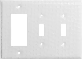 19012 MONARCH ABODE Triple Switch Hammered Toggle Gang