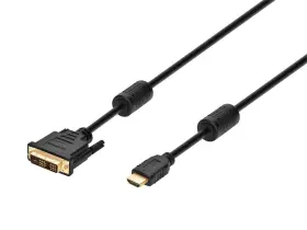 Monoprice 102505 15ft 28awg Standard Hdmi To Dvi Adapter Cable With Ferrite Cores Black Monoprice 102505 15ft 28awg Standard Hdmi To Dvi Adapter Cable With Ferrite Cores Black