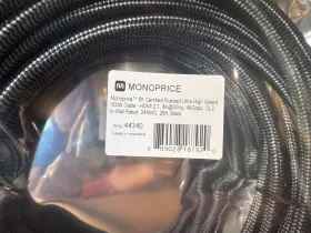 Monoprice 147864 8k Certified Ultra High-speed Hdmi Cable - 8k60hz 4k120hz 48gbps 25ft
