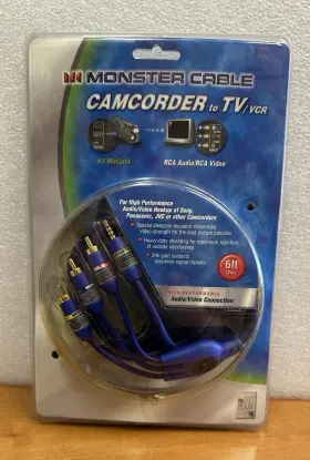 050644281273 MONSTER Cable Camcorder Tv Vcr Audio Video Mini