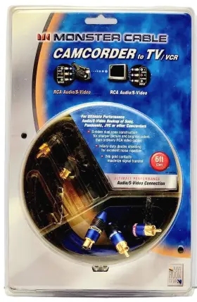 050644287220 MONSTER Cable Camcorder Tv Vcr Receiver Rca Cord