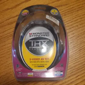 Monster 050644308796 Thx V100 Svo-8 S-video With Fiber Optic Audio Cable 8 Feet