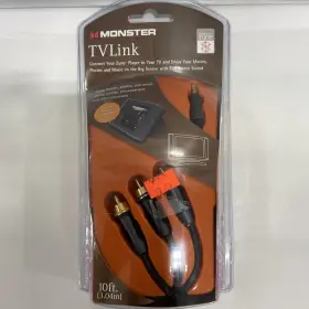 Monster 050644475252 Tv Link For Microsoft Zune. 10ft.- New Monster 050644475252 Tv Link For Microsoft Zune. 10ft.- New