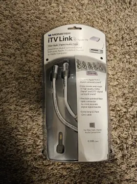 123867-00 MONSTER Cable Itvlink Apple Tv Stereo Audio Hdtv
