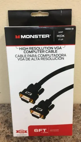 140050-00 MONSTER Hook Up High Resolution Vga Cable