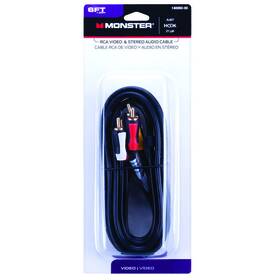 140060-00 MONSTER Cable Hook Up Video Stereo Audio Rca Total