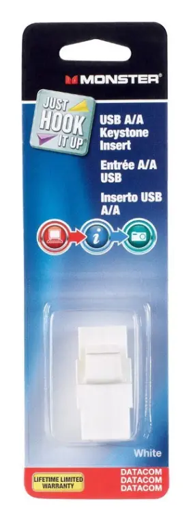 140242-00 MONSTER Hook Up Adapter Usb Female