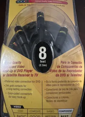 162302 MONSTER Contacts Video Theater Cable Dvd Player #2