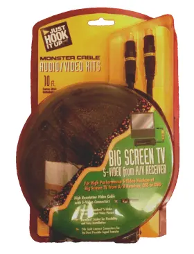 5064417682 MONSTER Cable Big Screen Tv Audio Video Hits Dds