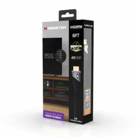 MHV1-1028-PUR MONSTER Hdmi Cable Led Light Bilingual MHV1-1028-PUR MONSTER Hdmi Cable Led Light Bilingual