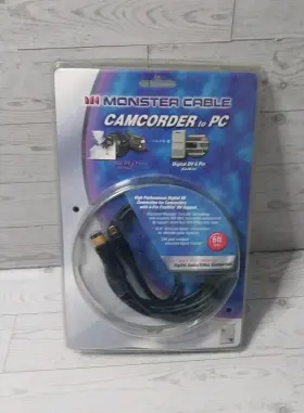 140254-00 MONSTER CABLE Camcorder Camav Pin Firewire