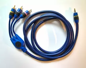 J2-CAMAV-M6 MONSTER CABLE Camcorder Tv Vcr Minijack Rca Audio #2
