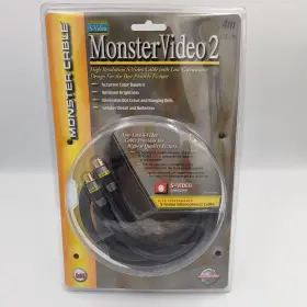 MVSV2-4M MONSTER CABLE Video High Resolution Ends