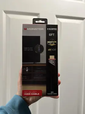 CNKTG08 MONSTER Hdmi Cable Led Light High Duraflex Jacket