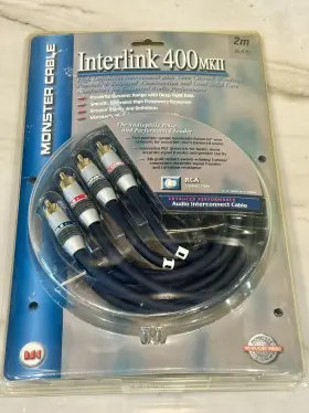 I300MKII MONSTER Cable Interlink Rca Stereo Audio Feet