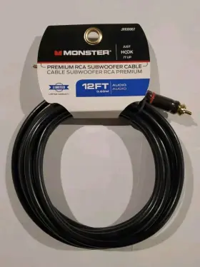 JHIU0067 MONSTER Rca Subwoofer Audio Cable