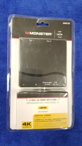 JHIU0126 MONSTER Hook Up Hdmi Splitter
