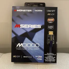 M30000BKHDMI48-1.5M MONSTER Ultra Hdmi Cable Hdr Earc Wall M30000BKHDMI48-1.5M MONSTER Ultra Hdmi Cable Hdr Earc Wall