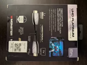 WHV1-1010-BLK MONSTER Uhd Platinum Fiber Optic Hdmi Cable Fps #3