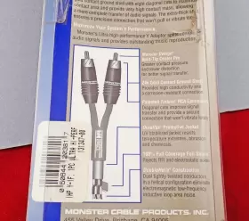 Y-1F MONSTER Rca Adapter Splitter Cable Ultra High Female Ihp #2